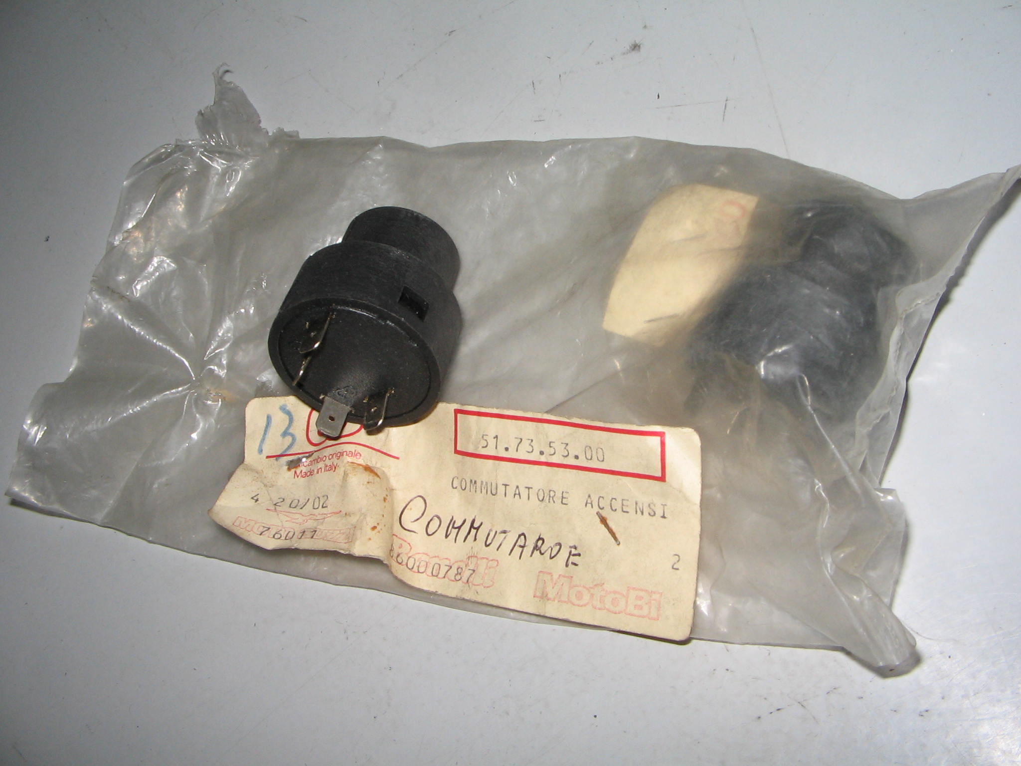 COMMUTATORE ACCENSIONE BENELLI N.1.769